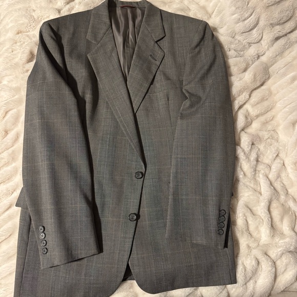 Hart Schaffner Marx Charcoal Pinstripe Suit